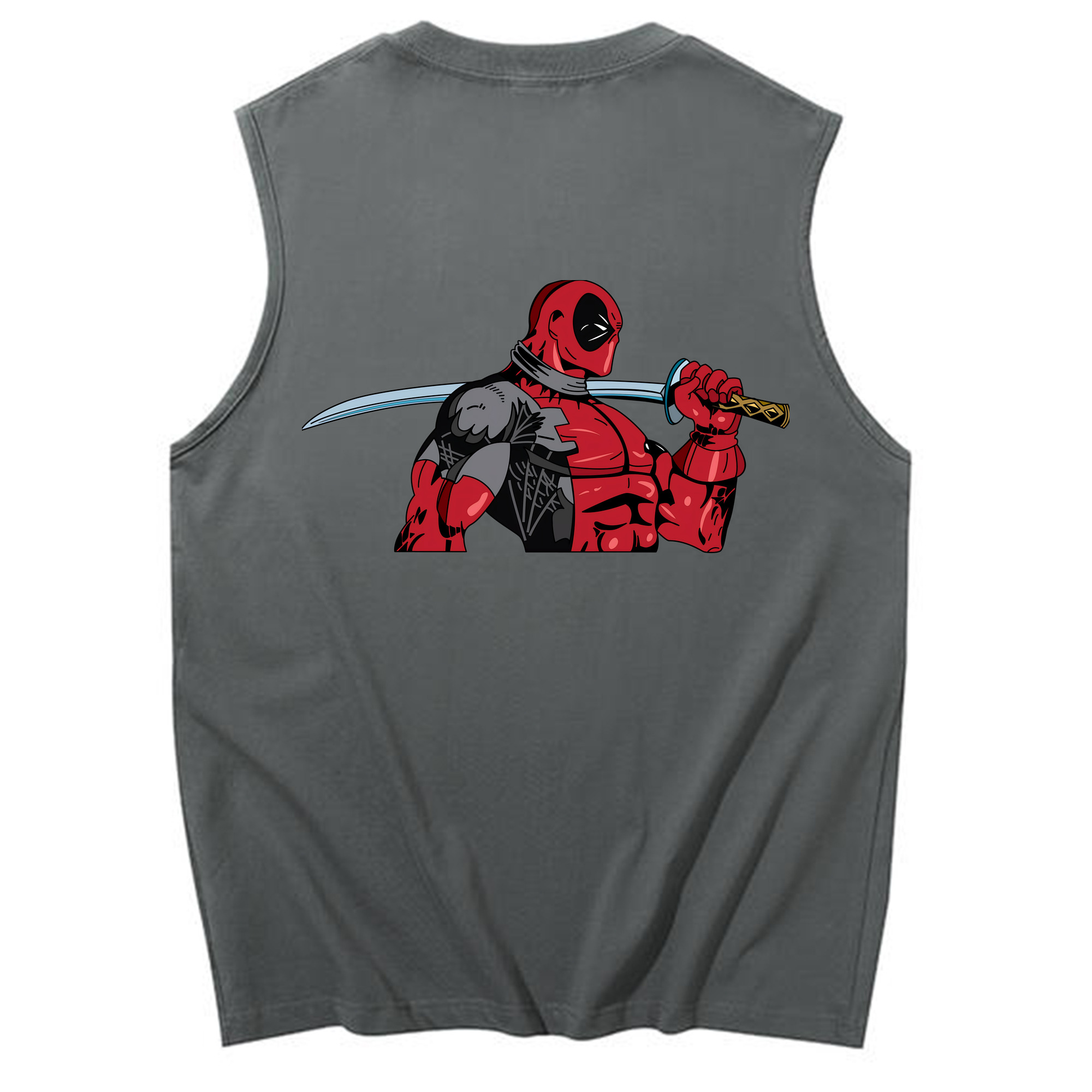 （画像用） Deadpool デッドプール コットン100％タンクトップ（背面プリント）